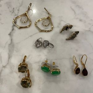 Bundle of 6 studs and drop earrings